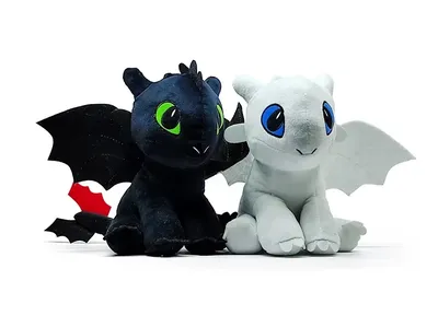 Мягкая игрушка-брелок Дневная Фурия и Ночная Фурия - Как приручить Дракона  15 см, 2шт - купить с доставкой по выгодным ценам в интернет-магазине OZON  (1361697462)