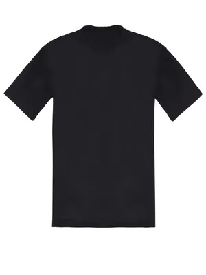 Мужская черная футболка с принтом на спине, артикул L1-17-006-900 | Купить  в интернет-магазине Yana в Москве