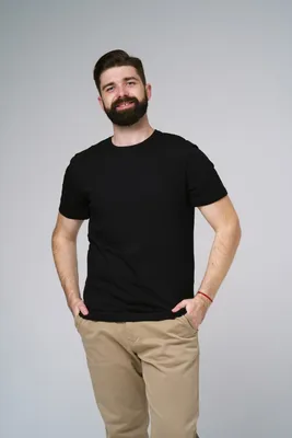 Мужская чёрная футболка – купить мужскую качественную футболку чёрная  плотный 100 хлопок цена