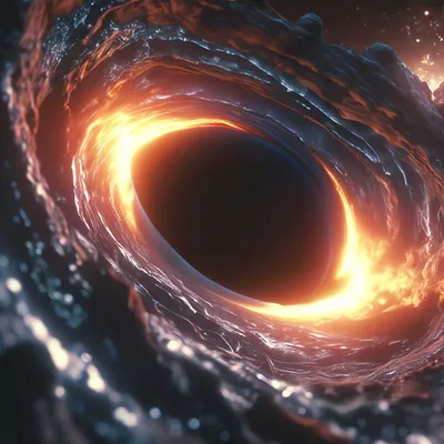 Чёрная дыра поглощает вселённую, 4…» — создано в Шедевруме