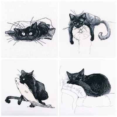 Нарисованные рукой милые элементы иллюстрации кота шаржа PNG , ручной  картирование, милосердие, кошка PNG картинки и пнг PSD рисунок для  бесплатной загрузки