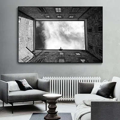 Фотообои \"Полосатый черно-белый туннель 3D\" - Арт. 020521 | Купить в  интернет-магазине Уютная стена
