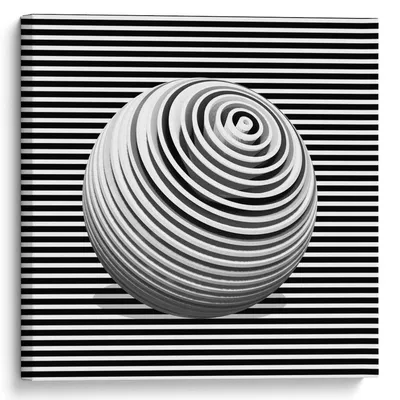 Чёрно-белый геометрический фон - 3D Фотообои. Купить фотообои Чёрно-белый  геометрический фон №43558