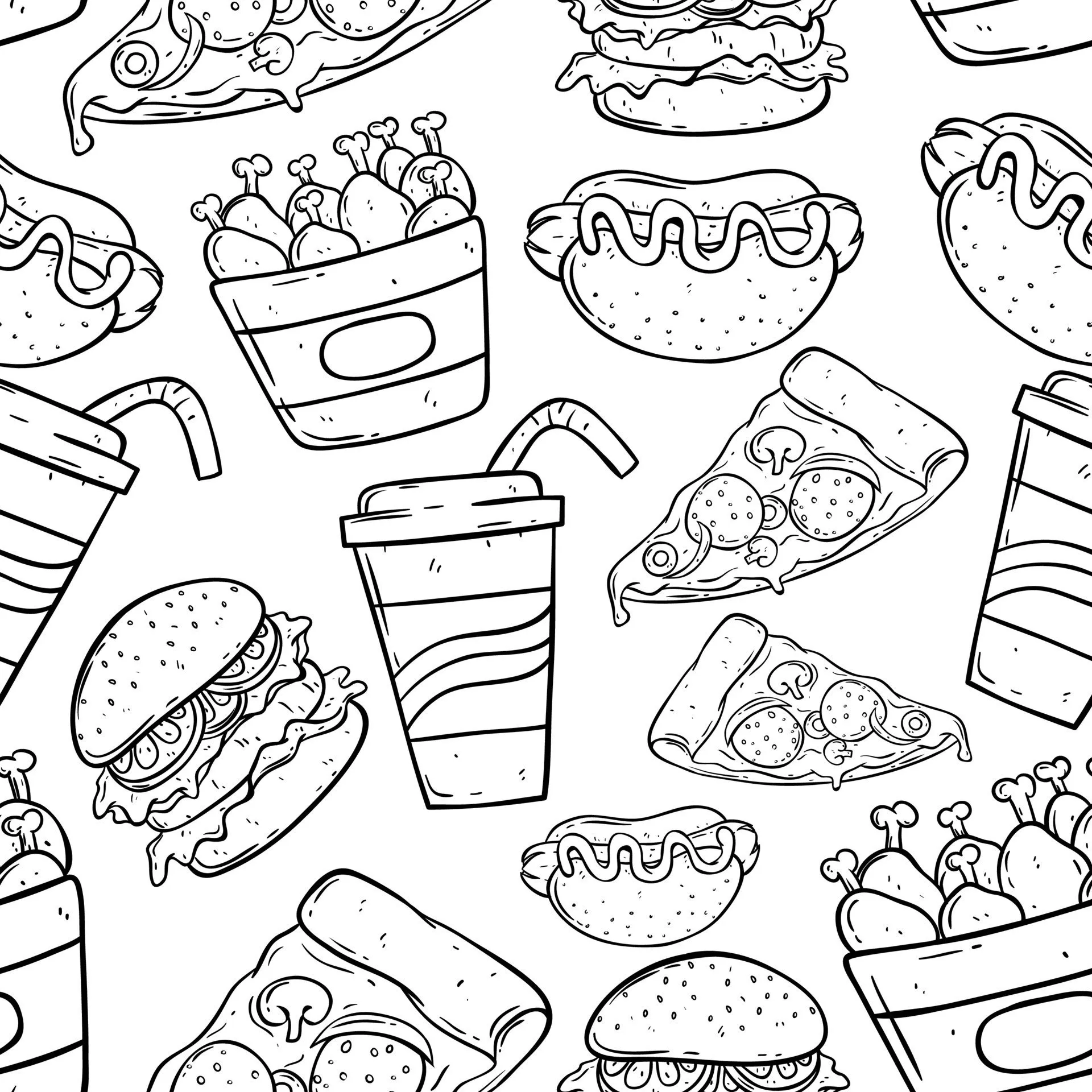 Картинки еды распечатать. Раскраска еда. Раскраски фаст фуд. Картинки для распечатки еда черно белые. Раскраски еда и напитки.