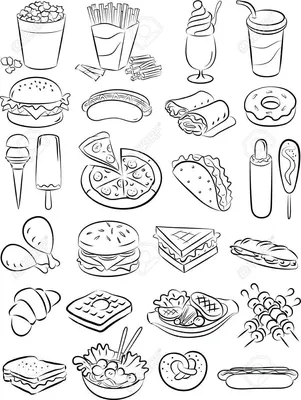 Фотка черно-белой еды с привлекательным фоном