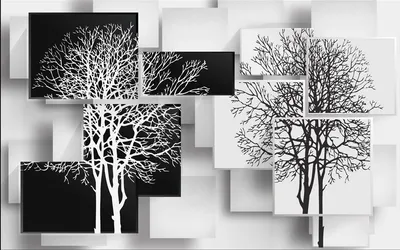 Черно-белое дерево обои для рабочего стола, картинки и фото - RabStol.net