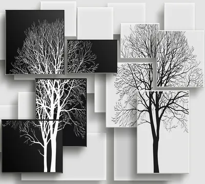 Дерево Силуэт Черно-Белый - Бесплатное фото на Pixabay - Pixabay