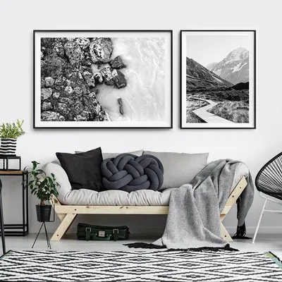 Черно-белые картины или постеры для декора интерьера | Monochrome interior,  Monochrome photograph, Photographic art