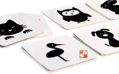 LandyBox Черно-белые карточки для малышей - Акушерство.Ru
