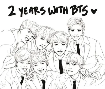 Черно белые картинки для распечатки bts фотографии