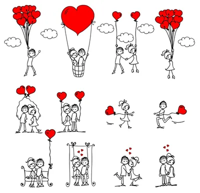 Милые рисунки про любовь (40 фото) » Рисунки для срисовки и не только