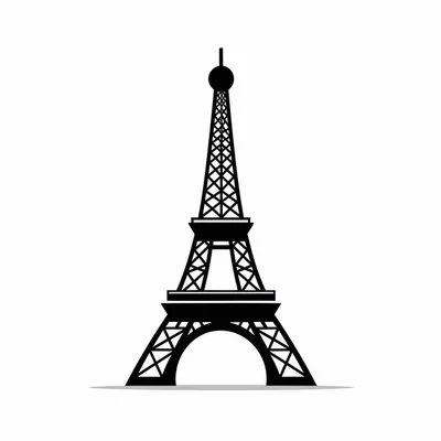 Эйфелева башня Черно-белая, Эйфелева, монохромный, обои для рабочего стола,  эйфелева png | Klipartz