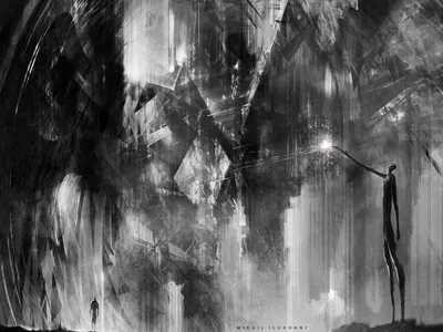 Скачать обои рисунок, фэнтези, арт, черно-белое, Gollum, The Hobbit: An  Unexpected Journey, Хоббит: Нежданное путешествие, раздел фильмы в  разрешении 3404x2378
