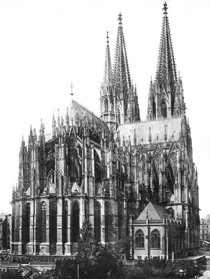 Кёльнский собор. Черно-белые изображения