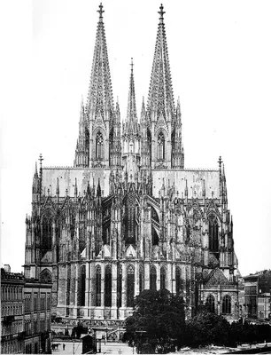 Кёльнский собор. Черно-белые изображения
