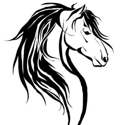 Черно-белый дизайн лошади иллюстрация вектора. иллюстрации насчитывающей  график - 80330201