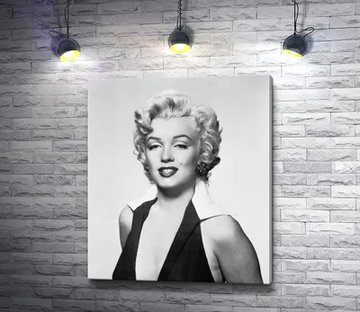 Картина \"Черно-белый портрет Мэрилин Монро\" | Интернет-магазин картин  \"АртФактор\"