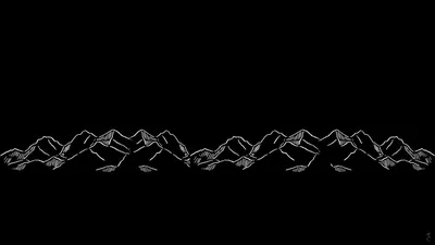 Скачать обои горы, Минимализм, текстура, черное, черно - белое, раздел  минимализм в разрешении 1280x720