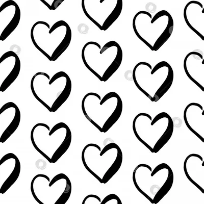 Нарисованные Вручную Сердца — стоковая векторная графика и другие  изображения на тему Молодожёны - Молодожёны, Бессмысленный рисунок, Символ  сердца - iStock