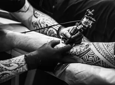 Черно-белые татуировки - классика и элегантность