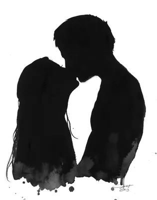 Картинки черно белые влюбленные пары - 78 фото