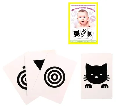 Карточки для новорожденных черно-белые с картинками \"Мир вокруг нас\", 40  изображений - купить с доставкой по выгодным ценам в интернет-магазине OZON  (584502438)
