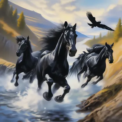 черные бега лошади gallop стоковое фото. изображение насчитывающей побежка  - 18088948