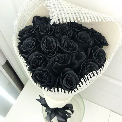 Купить Букет из 25 черных роз по цене 4 500грн. от студии цветов LaVanda