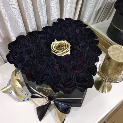 Черные розы 25 шт. купить с доставкой в Москве. Цена от 6750 ₽