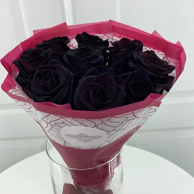 Черные розы сердце 1 шт. купить с доставкой в Москве. Цена от 5250 ₽
