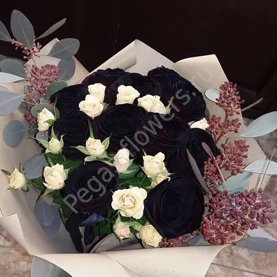 Чёрные розы в коробке XS (25 роз) - Доставкой цветов в Москве! 68632  товаров! Цены от 487 руб. Цветы Тут