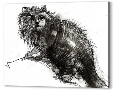 Черный кот ,жёлтые глаза, рисунок …» — создано в Шедевруме
