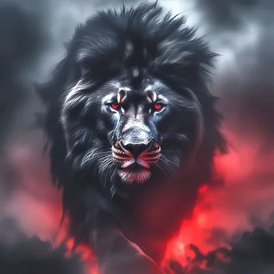 Чёрный лев. чёрная шерсть. царь …» — создано в Шедевруме