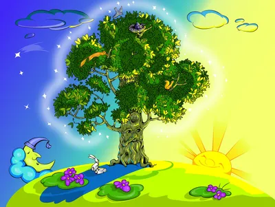 Сказочное дерево картинки для детей - 32 фото