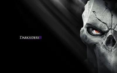 Скачать обои маска, Darksiders 2, Darksiders II, черный фон, смерть,  взгляд, раздел игры в разрешении 1920x1200
