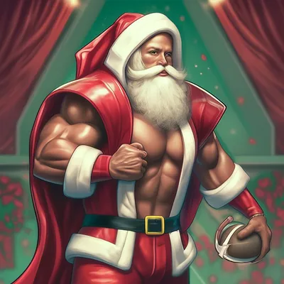 Дед Мороз - качок» — создано в Шедевруме