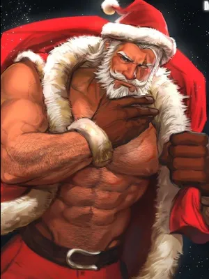 Создать мем \"с новым годом бодибилдинг, muscle santa, брутальный дед мороз\"  - Картинки - Meme-arsenal.com