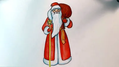 Купить рисунок с пайетками Дед Мороз в интернет-магазине Десятое Королевство