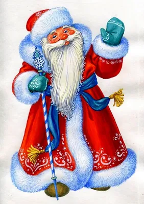 Раскраски Дед мороз распечатать бесплатно в формате А4 (186 картинок) |  RaskraskA4.ru