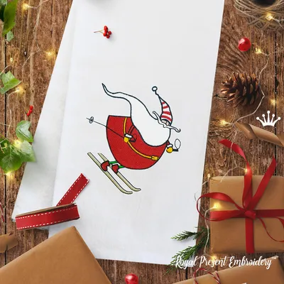 Дед Мороз «В красной шубке: на лыжах», 29 см купить за 753 рублей -  Podarki-Market