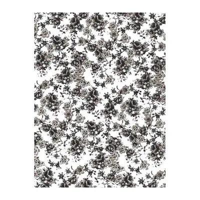 Декупажная карта \"Черно-белые цветы\" плотность 45г/м2, формат А4 купить в  Чите Бумага для декупажа в интернет-магазине Чита.дети (9841724)