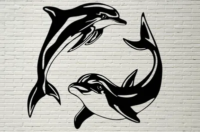Дельфины нарисованные рукой с волной моря скроллинга Иллюстрация вектора -  иллюстрации насчитывающей картина, дельфин: 74238223