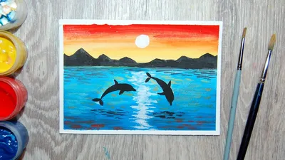 Дельфины сказочно красивые» — создано в Шедевруме