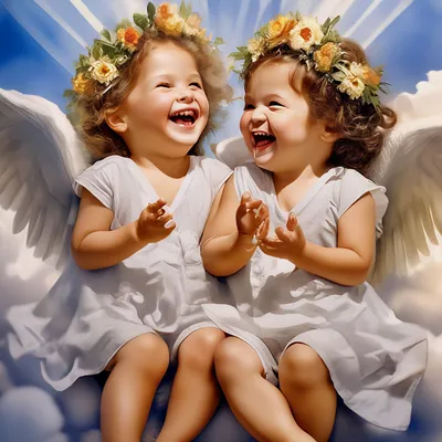18 августа, день смеющихся ангелов …» — создано в Шедевруме