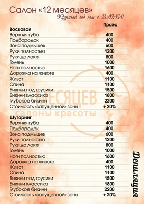 Восковая депиляция в Минске, цены в Linline