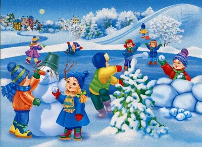 Детские картинки зима - 67 фото