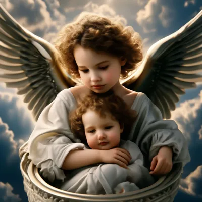 Детский ангел Векторное изображение ©Lollitta 344661170