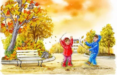 Осень картинки для детей раскраски. Рисунки - раскраски.