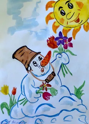 Детский сад-ясли \"КРОХА-ЕНОТ\" - Рисунки на тему \"Весна пришла\". | Facebook