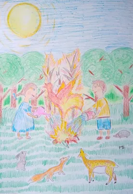 Детские рисунки по пожарной безопасности для начальной школы (49 фото) »  рисунки для срисовки на Газ-квас.ком